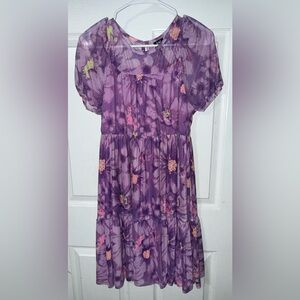 Zac Kids Brand Floral Purple Dress - Youth XXL/18
